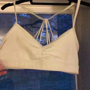 Alo yoga light green sports bra